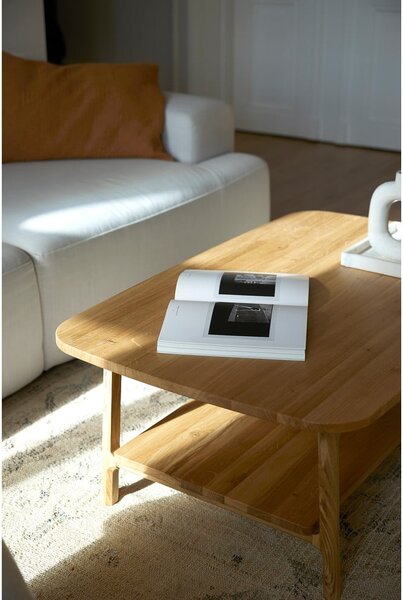 Tavolino in rovere naturale 60x100 cm Twig - The Beds