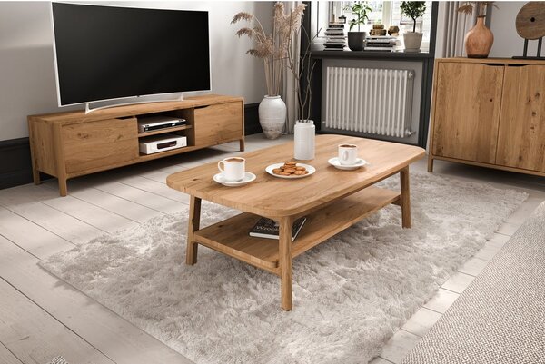 Tavolino in rovere naturale 60x100 cm Twig - The Beds