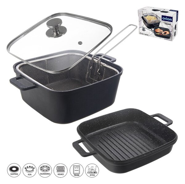 Teglie in set in alluminio 2 pz 24,5x32,5 cm GRANDE - Orion