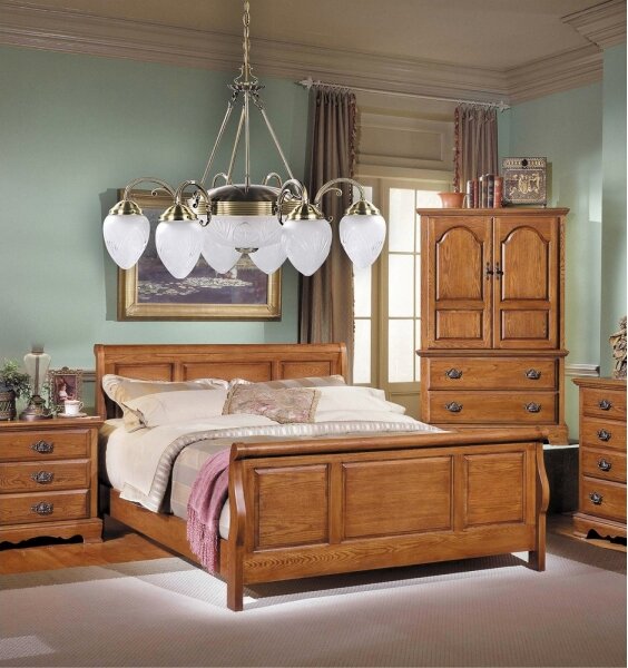 Rabalux 8636 - Lampadario a sospensione con catena ANNABELLA 6xE14/40W+2xE27/60W