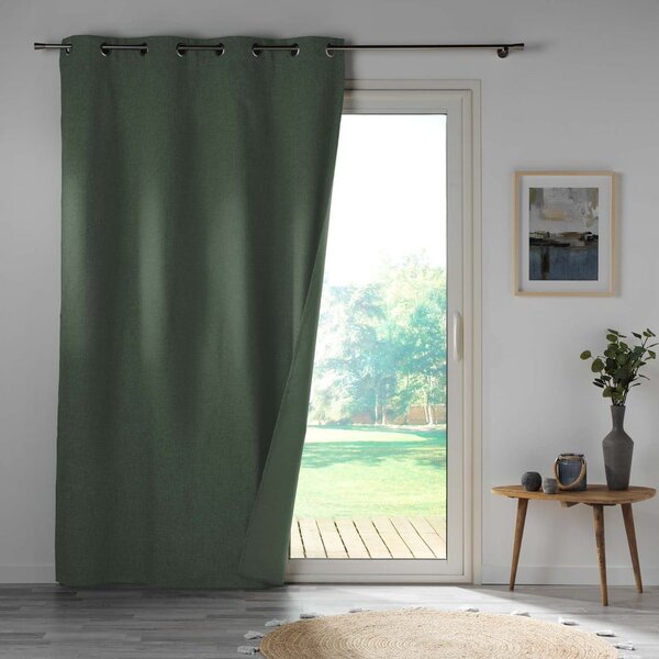 Tenda oscurante kaki in microfibra 140x260 cm Obscure - douceur d'intérieur