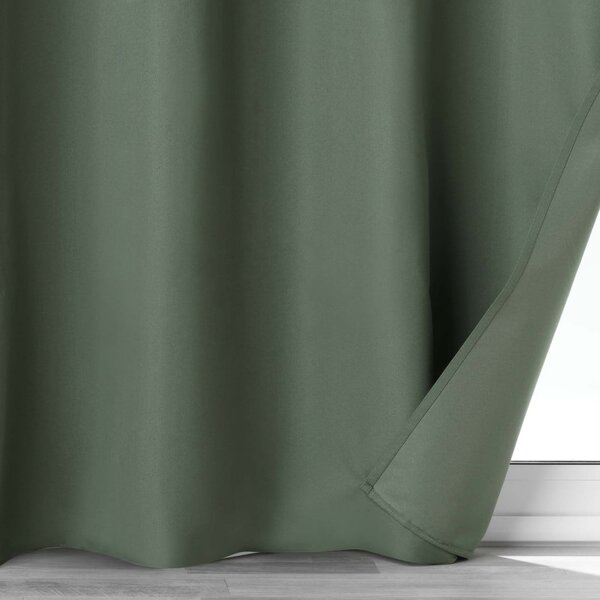 Tenda oscurante kaki in microfibra 140x260 cm Obscure - douceur d'intérieur
