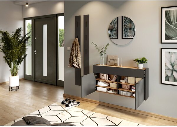 Armadietto color antracite 110x57x22 cm Ameca – Germania