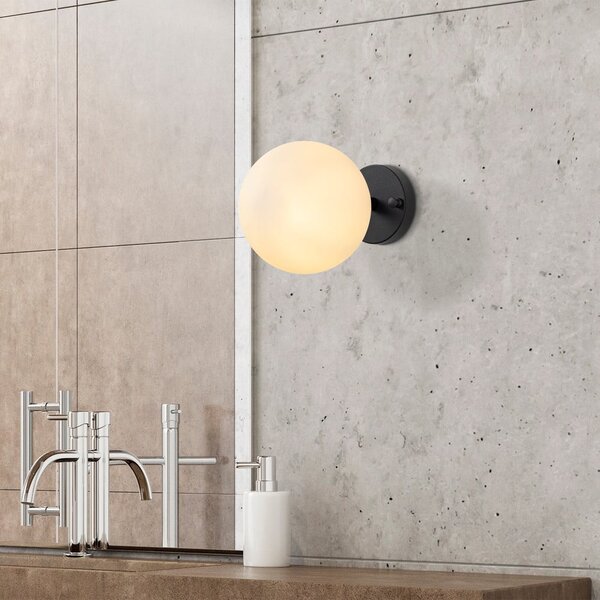 Lampada da parete bianca e nera ø 15 cm Atmaca – Opviq lights