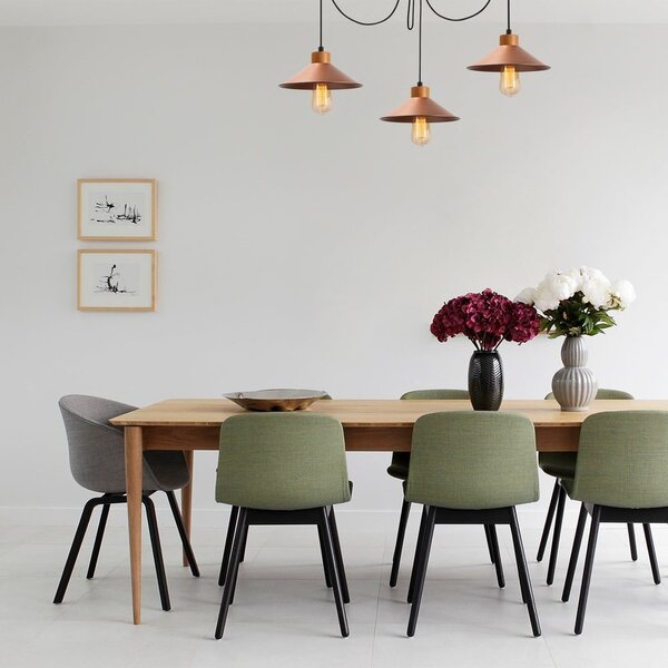 Lampadario color rame con paralume in metallo ø 114 cm Manavgat – Opviq lights