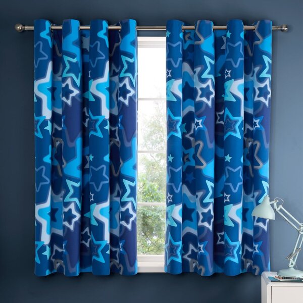Tenda per bambini 2 pezzi 168x183 cm Ombre Stars - Catherine Lansfield