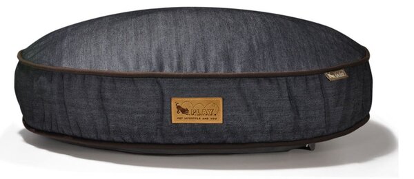 Cuccia in blu scuro per cane ø 70 cm Round Bed Denim Medieval Blue / Dark Chocolate S – P.L.A.Y