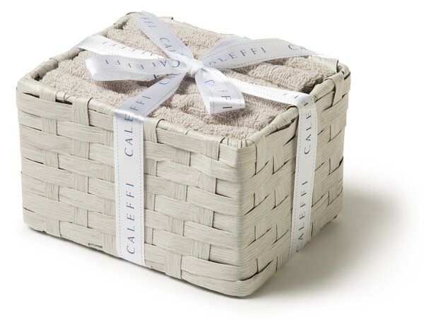 Coordinato Asciugamani 30X30 Basic GRIGIO Cotone Caleffi