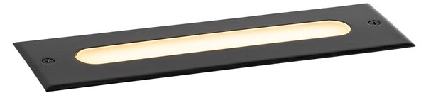 Set di 4 faretti da terra moderni neri 30 cm con LED IP65 - Eline