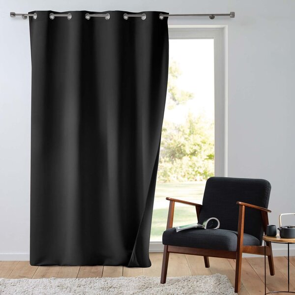 Tenda termoisolante nera in microfibra 135x260 cm Micropolar – douceur d'intérieur