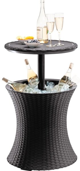 Tavolo da giardino rotondo con vaschetta per il ghiaccio 49,5x49,5 cm Cool - Keter
