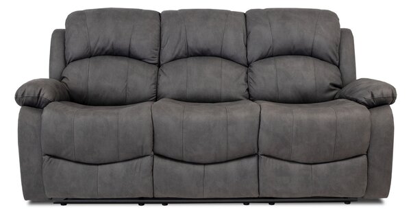 Divano Reclinabile Cross Nabuk Grigio