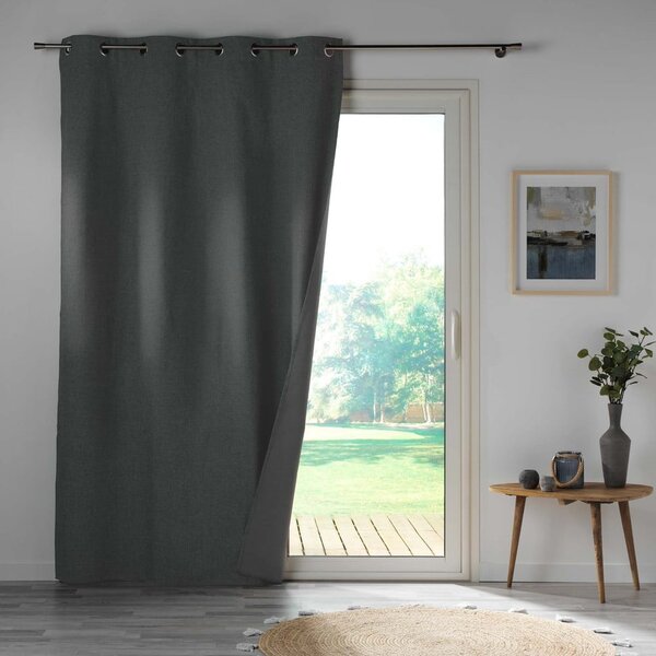 Tenda oscurante in microfibra antracite 140x260 cm Obscure - douceur d'intérieur