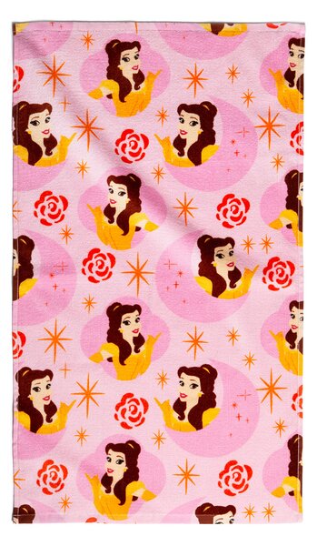 Asciugamano In Cotone Principesse Belle CM. 50X80 Disney Ragazza Caleffi