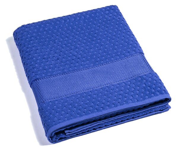 Telo Bagno In Cotone Sirena '99 Standard Spugnissima Tinta Unita Blu Caleffi