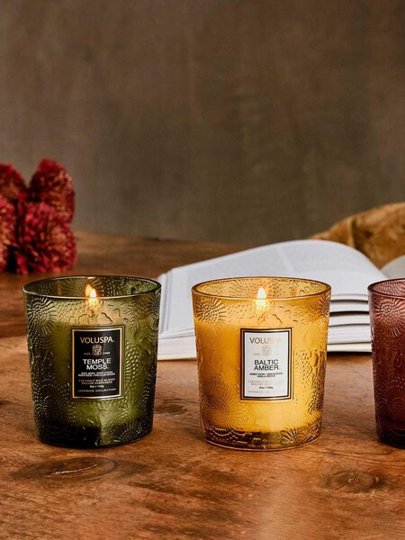 Set di 3 candele profumate fatte a mano Fragrant Foliage Demi