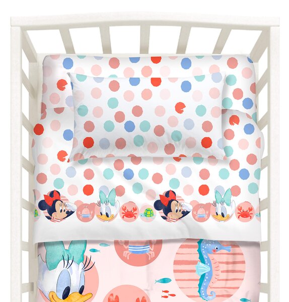 Trapunta Con Paracolpi In Cotone Baby Minnie Baby Disney Caleffi