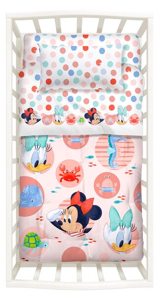 Trapunta Con Paracolpi In Cotone Baby Minnie Baby Disney Caleffi