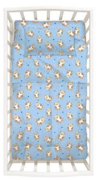 Trapunta In Cotone Orsacchiotti Baby Caleffi Kids Ragazza Azzurro Caleffi