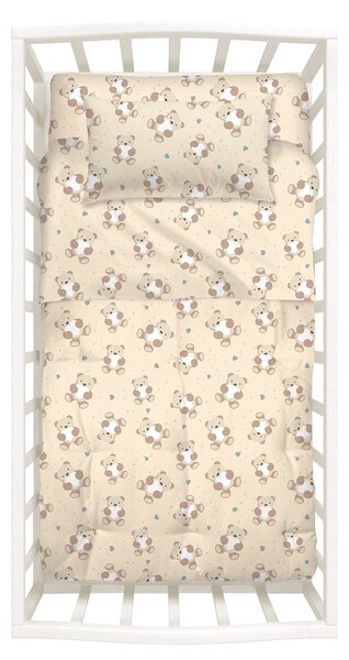 Trapunta In Cotone Orsacchiotti Baby Caleffi Kids Ragazza Naturale Caleffi