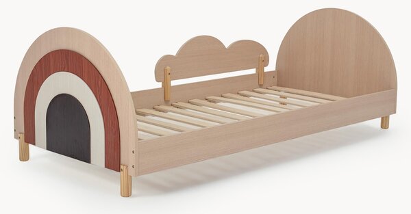 Lettino in legno per bambini con spondine rimovibili Charli, 90 x 200 cm