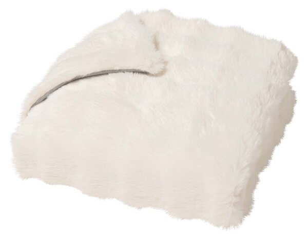 Coperta color crema in micropile 180x220 cm Mounty – douceur d'intérieur