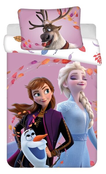 Set copripiumino e federa da bambini in cotone per culla 100x135 cm Frozen "Wind" – Jerry Fabrics