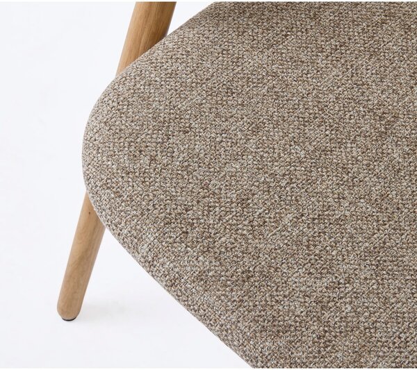 Sedia da pranzo in colore beige-naturale Relate - Unique Furniture