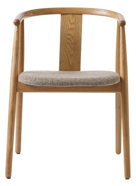 Sedia da pranzo in colore beige-naturale Relate - Unique Furniture