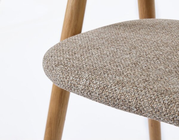 Sedia da pranzo in colore beige-naturale Relate - Unique Furniture