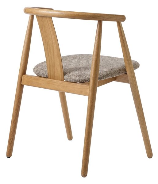 Sedia da pranzo in colore beige-naturale Relate - Unique Furniture