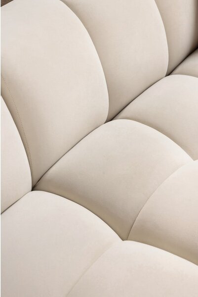 Divano angolare color terracotta (con penisola a destra e chaise lounge) con rivestimento in velluto Cube – Bonami Selection