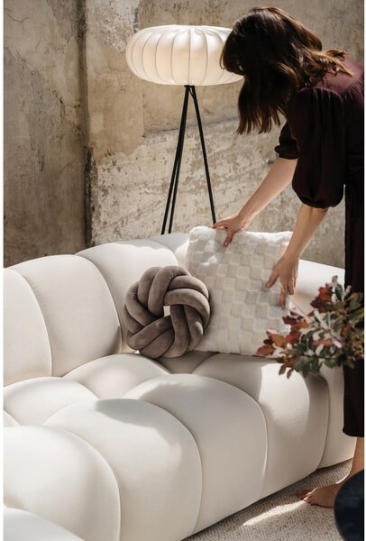 Divano angolare color terracotta (con penisola a destra e chaise lounge) con rivestimento in velluto Cube – Bonami Selection