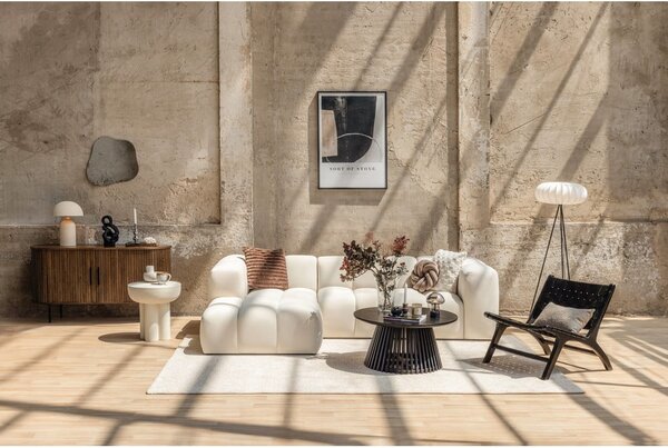 Divano angolare color terracotta (con penisola a destra e chaise lounge) con rivestimento in velluto Cube – Bonami Selection