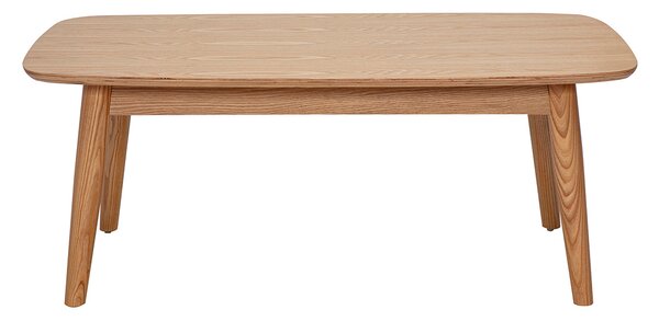 Tavolino rettangolare in legno chiaro frassino L100 cm NORDECO
