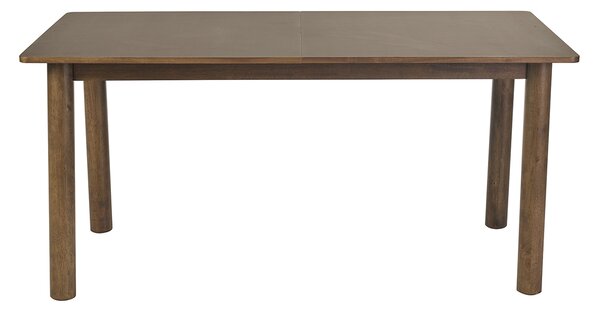 Tavolo allungabile con allunghe integrate rettangolare legno scuro noce L160-210 cm CLAUDIE