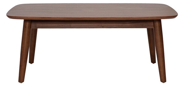 Tavolino rettangolare in legno scuro noce L100 cm NORDECO