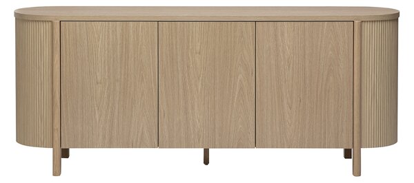 Credenza finitura legno chiaro rovere 3 ante L180 cm PAOLINE