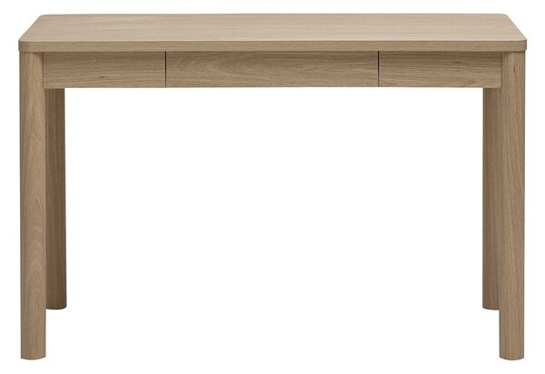 Scrivania con cassetto finitura legno chiaro rovere L120 cm IZZIE