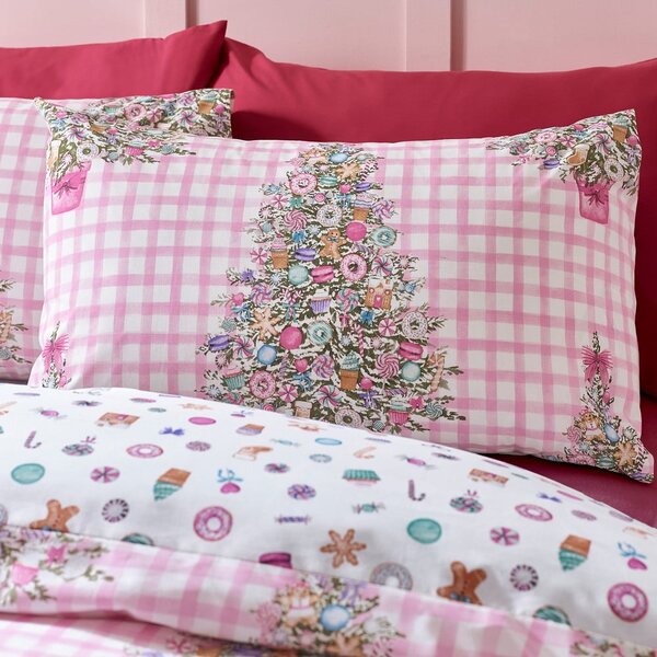 Set copripiumino e federa rosa per letto singolo 135x200 cm Sweets and Treats – Catherine Lansfield