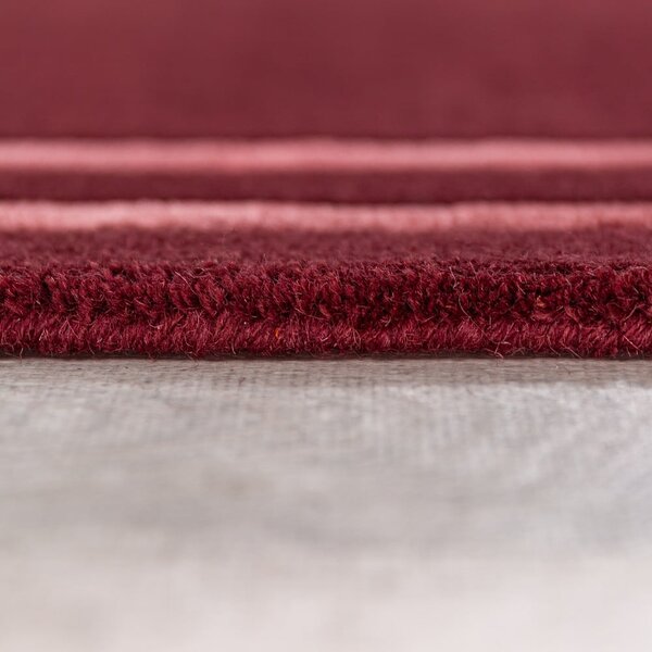 Tappeto burgundy in lana tessuto a mano 120x170 cm Gatsby – Flair Rugs