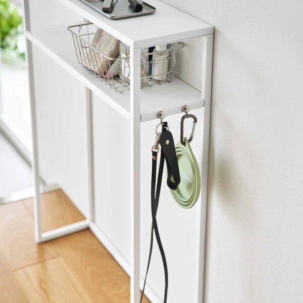 Tavolo consolle bianco in metallo 18x60 cm Tower – YAMAZAKI