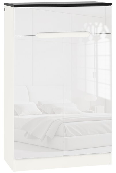 HOMCOM Armadio Scarpiera Slim da 12 Paia per Ingressi e Corridoi con 3Ripiani Regolabili e Cassetto, in Truciolato Bianco, 60x32x100 cm|Aosom Italy