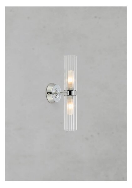 Lampada da parete argentata Rimini – Markslöjd