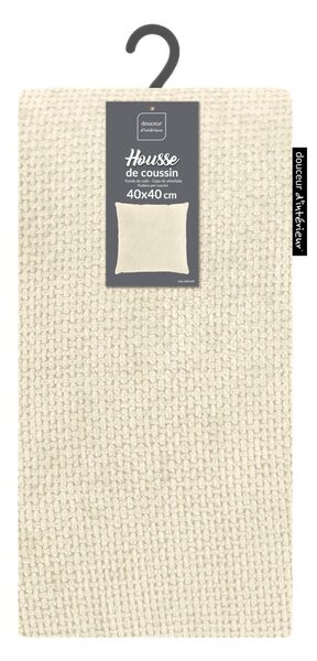 Federa decorativa in ciniglia 40x40 cm Leo – douceur d'intérieur