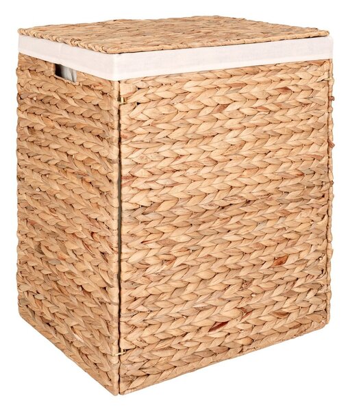 Cesta per il bucato di colore naturale in giacinto d'acqua Passo – House Nordic