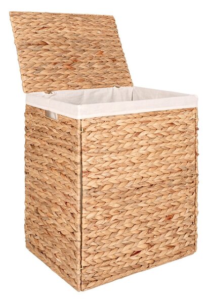 Cesta per il bucato di colore naturale in giacinto d'acqua Passo – House Nordic