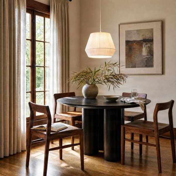 Lampada a sospensione Lindby, Vitore, dimmerabile, Bianco, Soggiorno, Tessuto / Tessile, Scandinavo