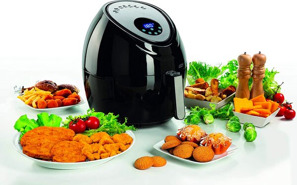 Ariete Friggitrice ad Aria Capacit 5.5 Litri Potenza 1800 Watt con Timer colore Nero - 4618 Airy Fryer XXL