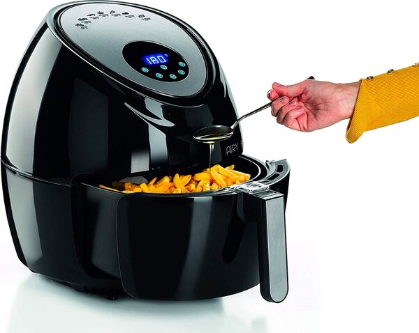 Ariete Friggitrice ad Aria Capacit 5.5 Litri Potenza 1800 Watt con Timer colore Nero - 4618 Airy Fryer XXL